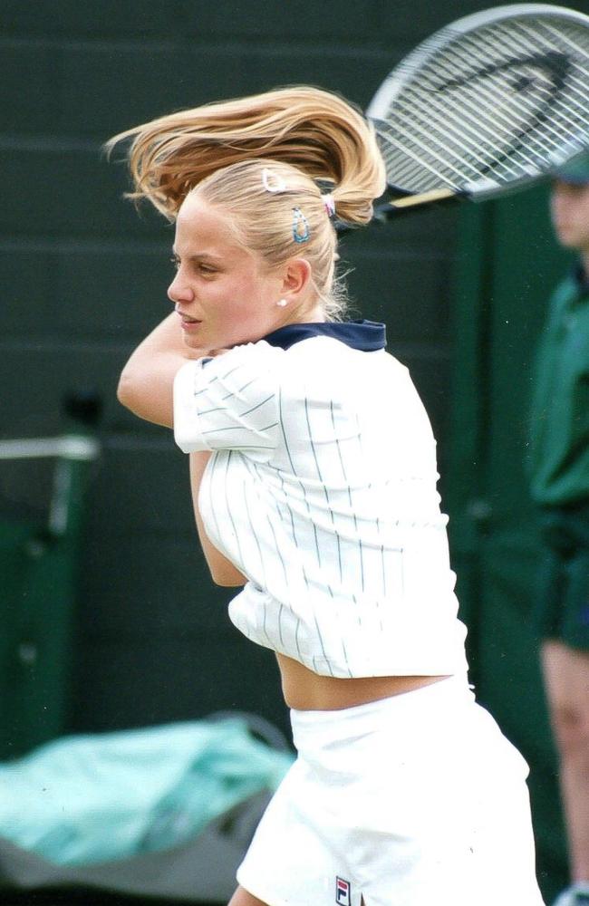 Jelena Dokic in her days as a tennis prodigy who rose to world No. 4. Picture: Supplied/Unbreakable