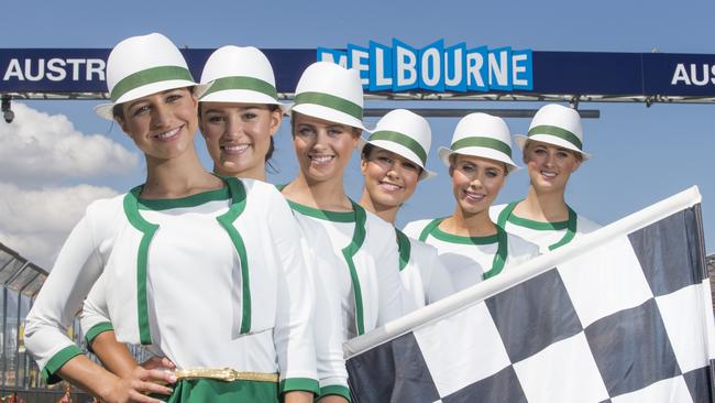 Grid girls were banned from the Melbourne Grand Prix last year.