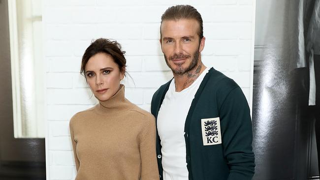 Here’s Posh and Becks in June 2017, attending a London Fashion Week presentation. Picture: WireImage