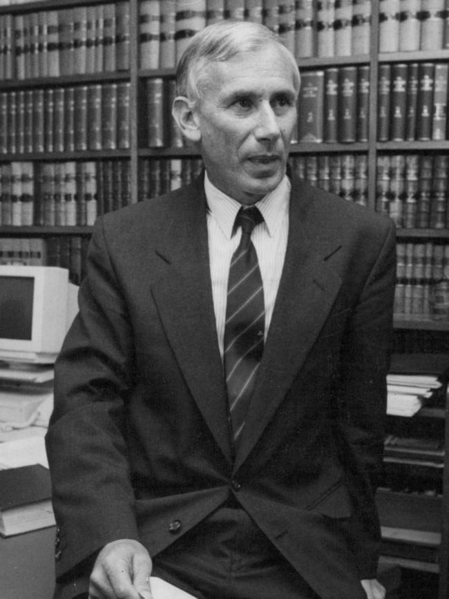 Justice James Wood led the Royal Commission that uncovered police corruption.
