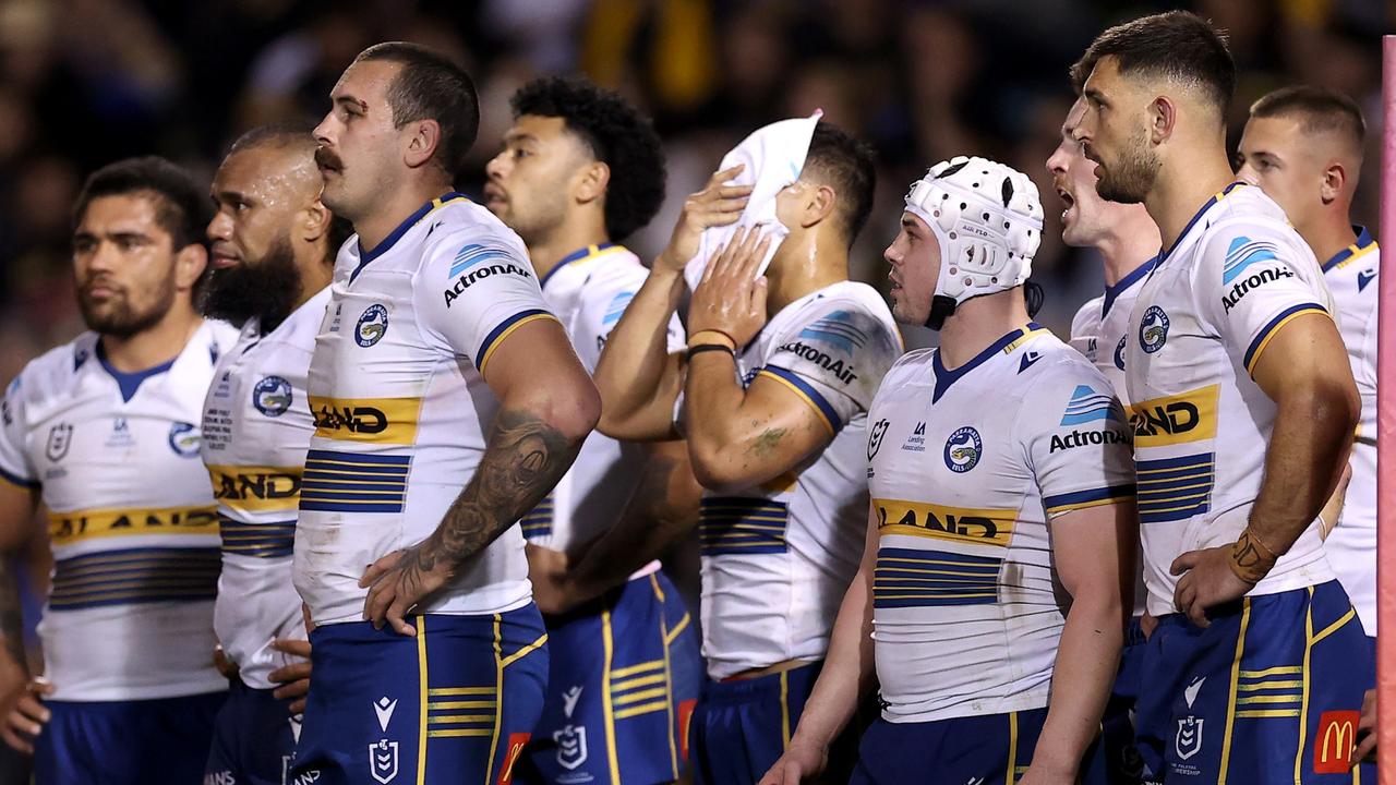 Eels players must arrest a horror finals record. Picture: Mark Kolbe/Getty Images