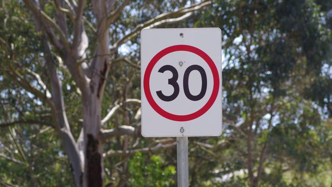 A 30 km/h speed limit in high pedestrian activity areas like shopping streets and school zones would make for a safer environment.