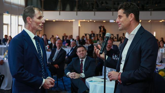 Daily Telegraph editor Ben English, with Dan Rosen at the Bradfield Oration. Picture:Justin Lloyd