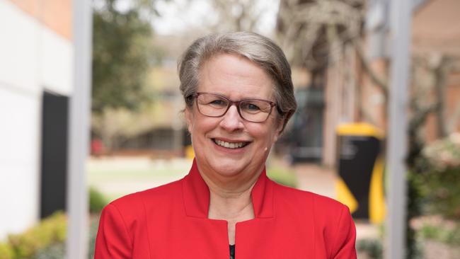 University of Southern Queensland's Vice Chancellor Geraldine Mackenzie at UniSQ as they announce the new Chancellor. Tuesday, August 20, 2024. Picture: Christine Schindler