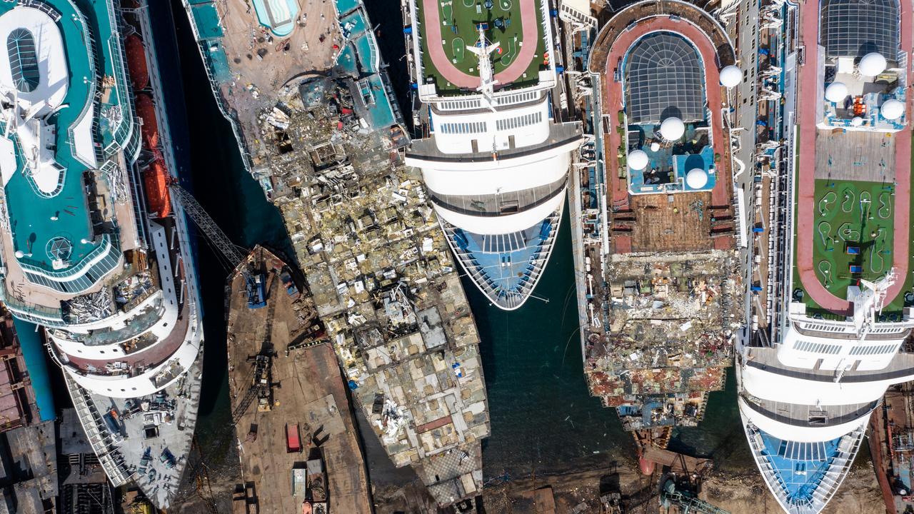 The ships often take a year to be pulled apart. Picture: Chris McGrath/Getty Images.