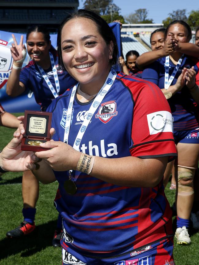 Campbelltown Collegians lock Alafou Fatu was player of the match. Picture: John Appleyard