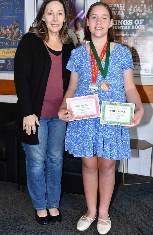 Melissa and Charli Hooper at the Gympie and District Eisteddfod. Picture: Patrick Woods.