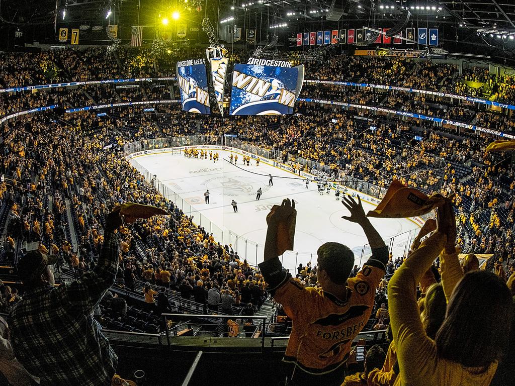 It’s impossible not to get swept up in the local chants (Hey! You suck!) Picture: Nashville Convention & Visitors Corp