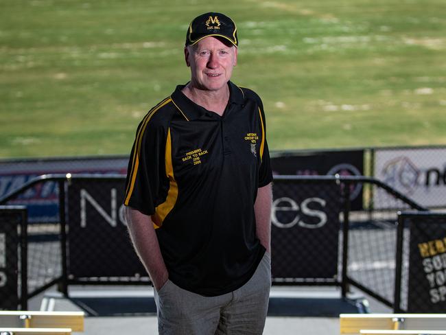 Ross Collins poses for a photo from the Walker Park grandstand. Picture: Sarah Matray