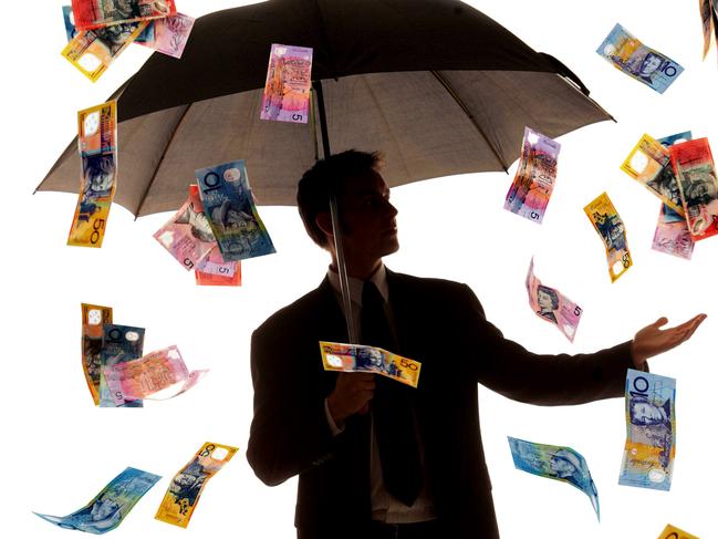 11/05/2004 BUSINESS: LIBRARY-BCM.11/05/04. D/I. Silhouette pic with money raining down. This a digitally montarge image by PicRobMaccoll