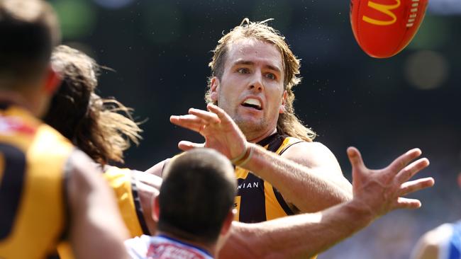 Hawthorn big man Max Lynch is expected to replace Ned Reeves. Picture: Michael Klein