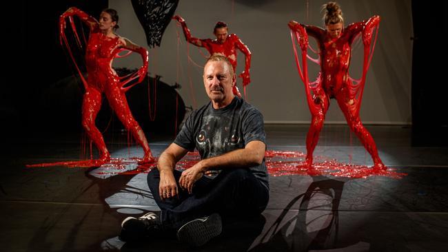 Australian Dance Theatre’s current artistic director Garry Stewart, pictured with dancers Ally Clarke, James Vu Anh Pham and Darci O’Rourke in a scene from Supernature, will leave the position at the end of 2021. Picture: Matt Turner.