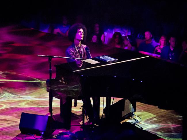 A lucky audience was treated to an intimate solo performance by Prince in the Concert Hall as part of his Piano and Microphone Tour of Australia. The singer died two months later. Picture: Justine Walpole