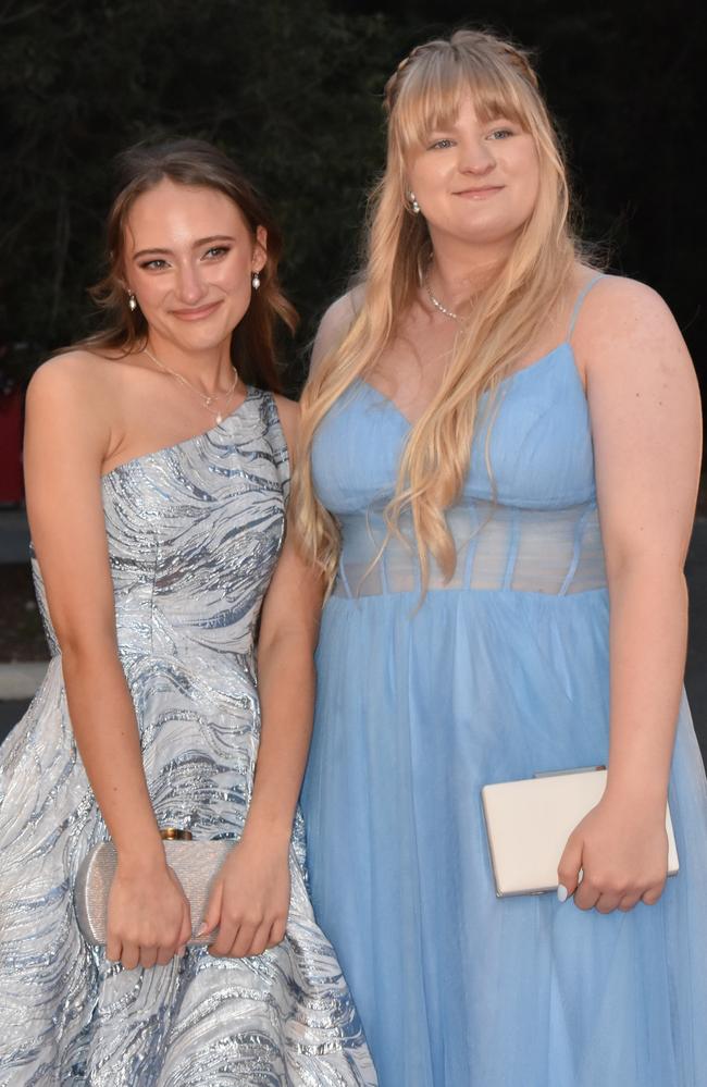 Claire Jones and Viktoria Fardon at the Year 11 Good Shepherd formal, 2022.