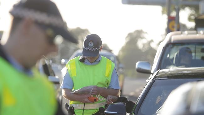 Generic pics of cops doing RBTs and using speed gun. Police have confirmed we can come and get shots on Newbridge Rd, Moorebank