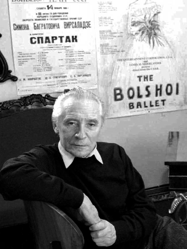 Grigorovich in his office in the Bolshoi Theatre in Moscow.