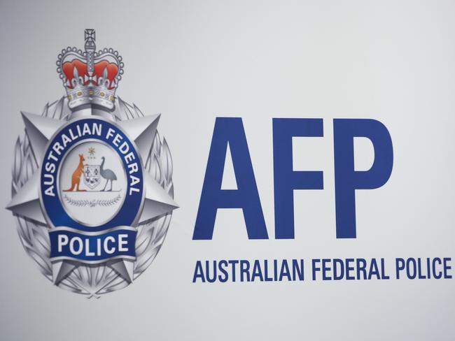 SYDNEY, AUSTRALIA - NewsWire Photos DECEMBER 09 2020: Australian Federal Police Assistant signage at the AFP Headquarters in Sydney Australia. Picture: NCA NewsWire / Gaye Gerard