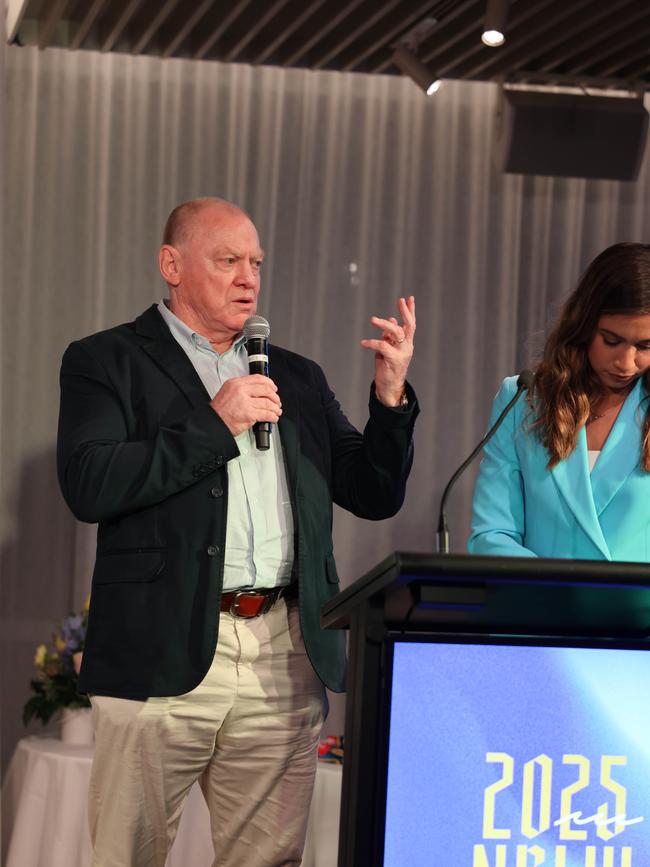 Dennis Watt at the Gold Coast Titans NRLW 2025 Season Launch at Isoletto The Star Gold Coast. Picture, Portia Large.