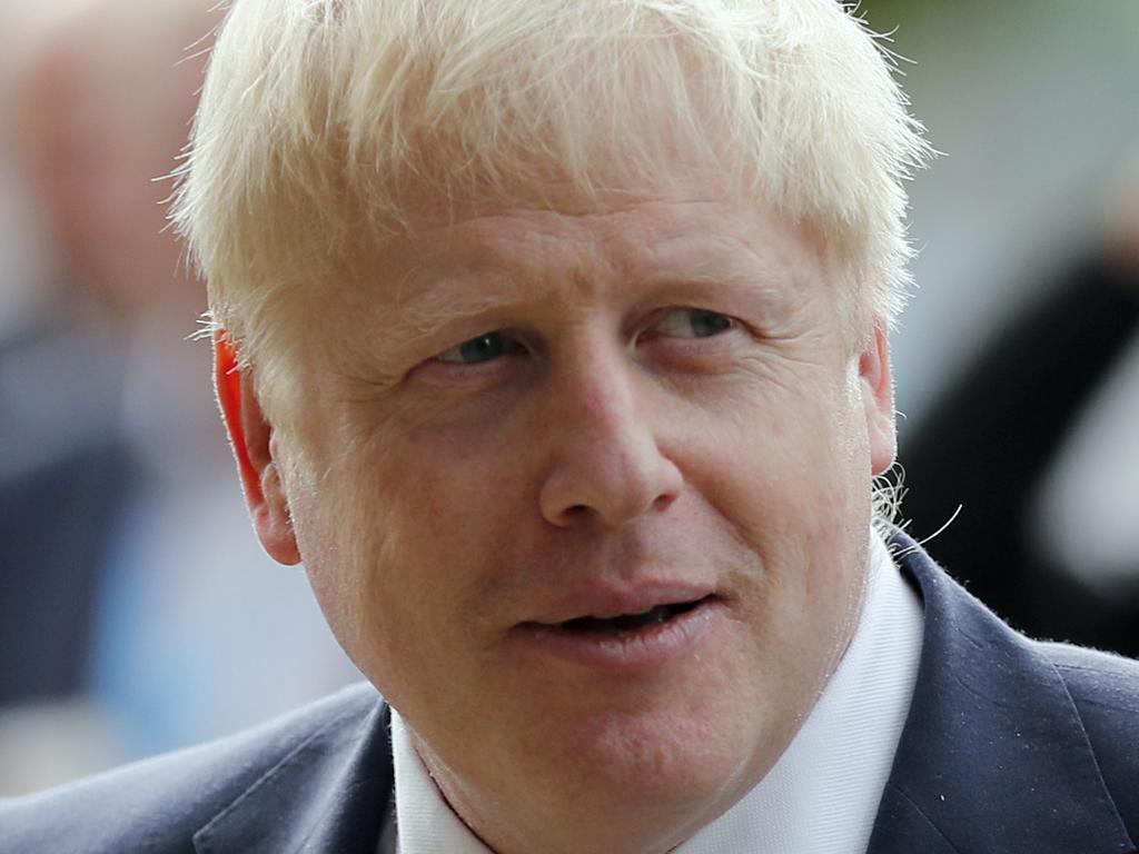 Britain's Prime Minister Boris Johnson denied a journalist's claim he grabbed her thigh at a lunch two decades ago. Picture: AP Photo/Frank Augstein.