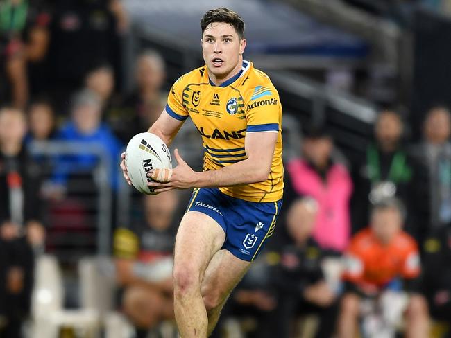 Mitchell Moses’s contract negotiations have dragged on. Picture: NRL/Gregg Porteous