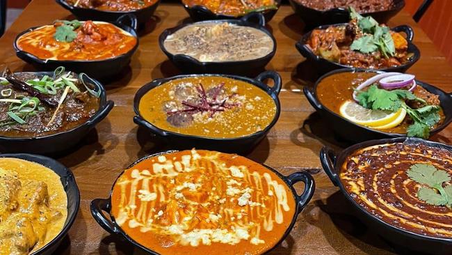 An array of curries at Kulcha Kulture in Slacks Creek.