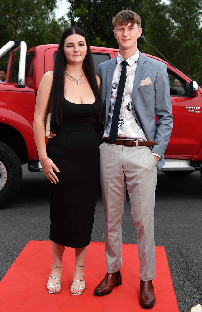 Partner and Koren Bebbington at Nambour State College School Formal. Picture: Patrick Woods.