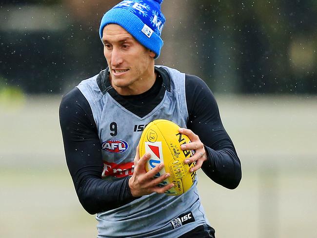 Jesse White during Collingwood Football Club training at the Holden Centre. Picture: Mark Stewart