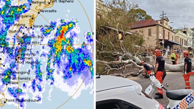 A storm system lashed NSW on Wednesday. Picture: NCA NewsWire