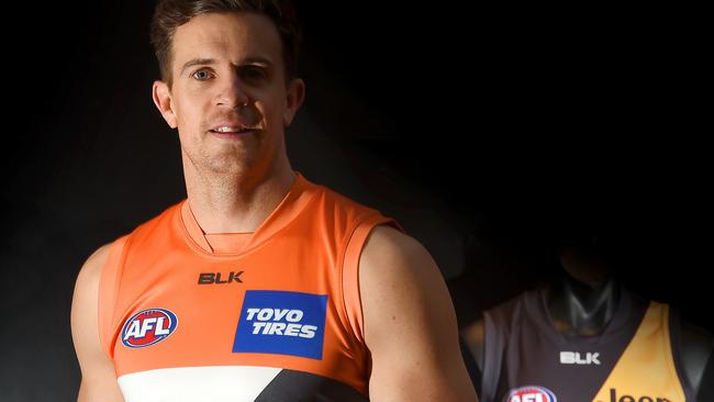 Brett Deledio in his new colours. Picture: Nicole Gamston