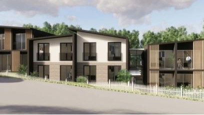 An artist's impression of the proposed boarding house from Binalong Ave, Allambie Heights.