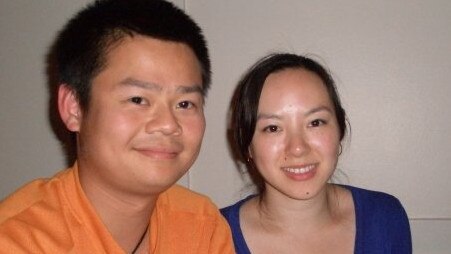 Pregnant stabbing victim Pei-Jiun Cheah and her partner. Picture: Facebook