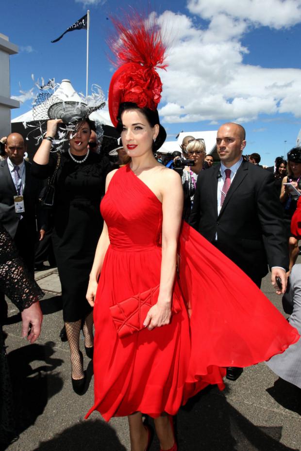 Loving Her Look: Dita Von Teese Is Darling In Dior