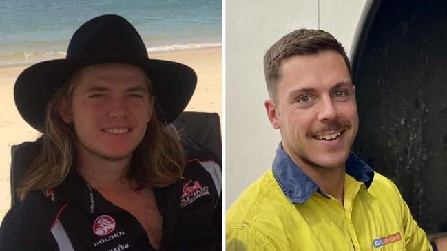 Lleyton Bartlett (left) and Aaron Pitt (right) were killed by Kelly Liddicoat while they were repairing a broken down bus at Woombye on April 21, 2022.