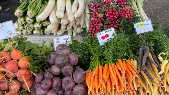 All of the fresh produce at Salamanca Markets. Image: Leah Goulis / Kidspot