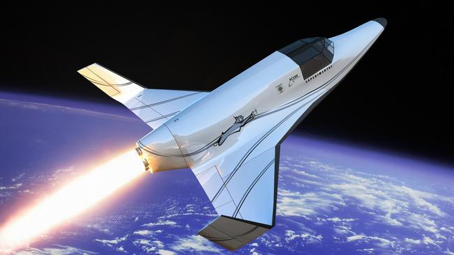 Investing in space ... seriously. Listen to The Australian’s Money Cafe podcast. Picture: AP Photo/XCOR, Mike Massee