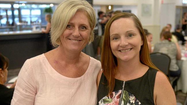 Belinda Reid and  Joanne Boyce at the Regional Womens Network lunch. Picture: Jann Houley