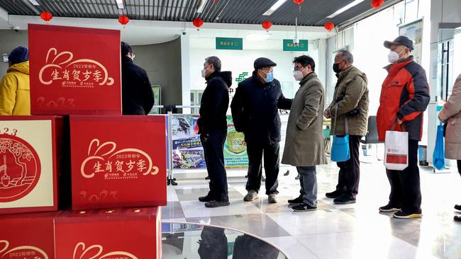 Health officials fear a rush of people from the cities to the countryside ahead of the Lunar New Year holiday. Picture: AFP