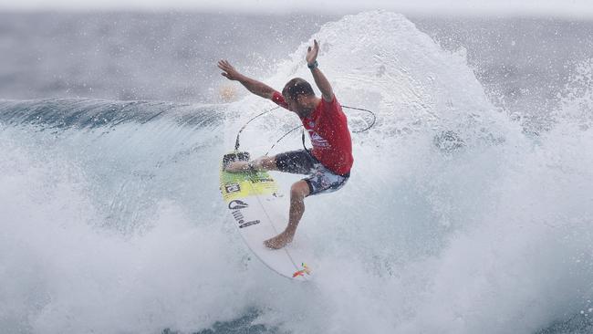 Josh Kerr (AUS) in action at the Round 2 of the Quiksilver Pro at Snapper Rocks on Sunday. Picture: Jerad Williams