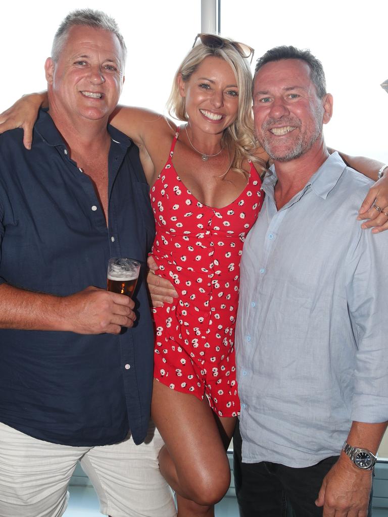 Mark Orval, Sherry Cottam and John Salmon at the BMD Northcliffe SLSC Sportsman’s Luncheon. Picture: Glenn Hampson.