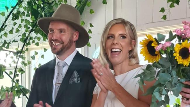 Jacob Vennix and his wife Kimberley Fuller married just nine days before the tragedy unfolded. Picture: Facebook