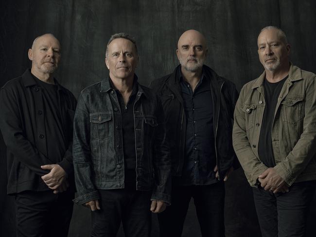 Australian rock band Mark Seymour and The Undertow. L-R: John Favaro, Mark Seymour, Cameron McKenzie and Peter Maslen. Picture: Isamu Sawa