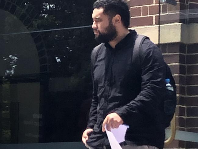 Soane Ofeina Sime, 27, a warehouse worker of Frenchs Forest, outside Manly Local Court on Wednesday where he was sentenced to seven months in jail — to be served in the community under an Intensive Correction Order — for driving while disqualified three times in just four months. Picture: Manly Daily