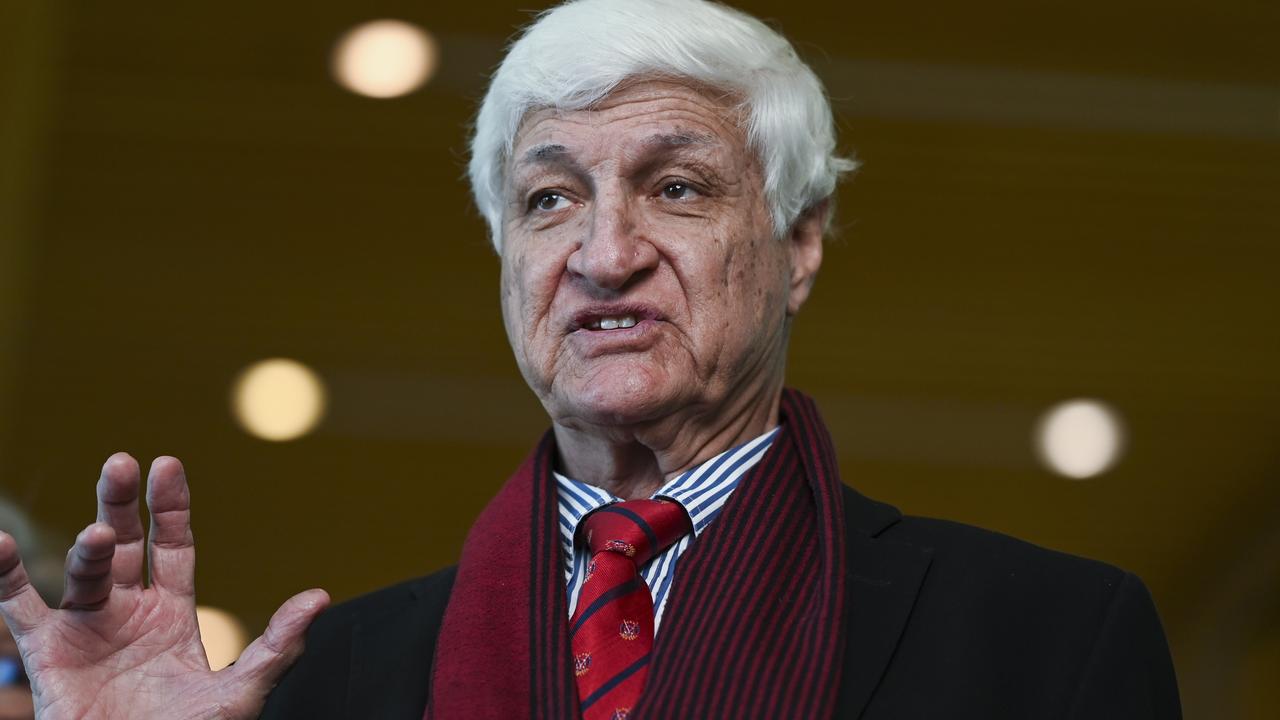 Bob Katter, Federal Member for Kennedy introduces Unlocking Regional Housing Bill during a press conference at Parliament House in Canberra. Picture: NCA NewsWire / Martin Ollman