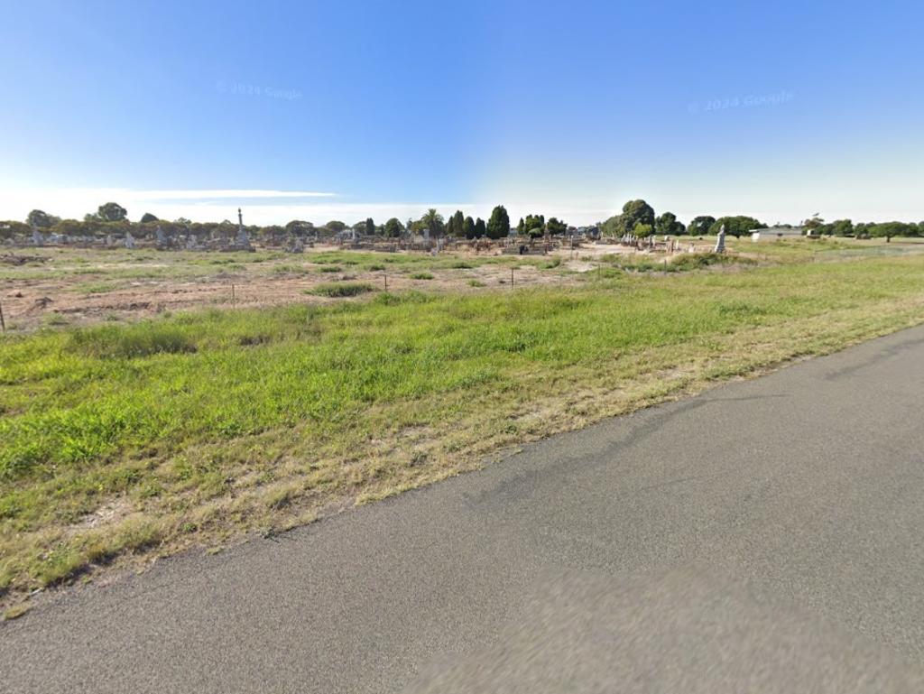 Davis Road and the Horsham Cemetery. Picture: Google