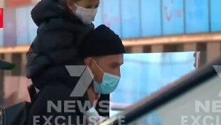 Sonny Bill Williams departs Manchester airport for Sydney. Picture: 7NewsSydney