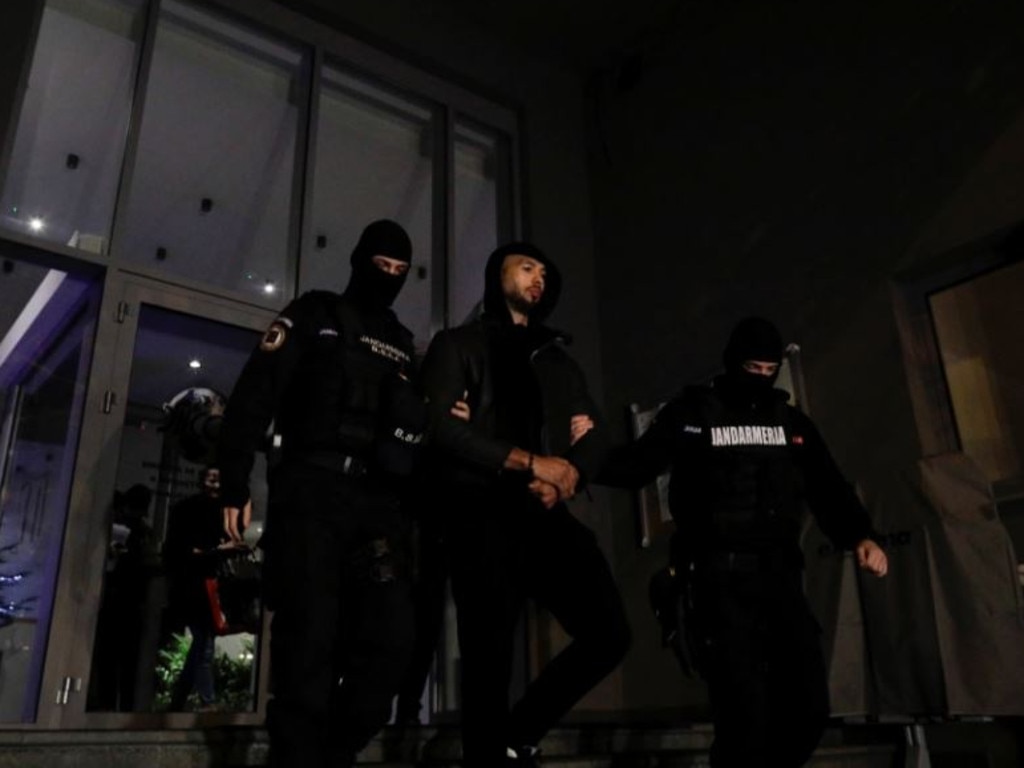 His Romanian villa was raided by police. Picture: Reuters