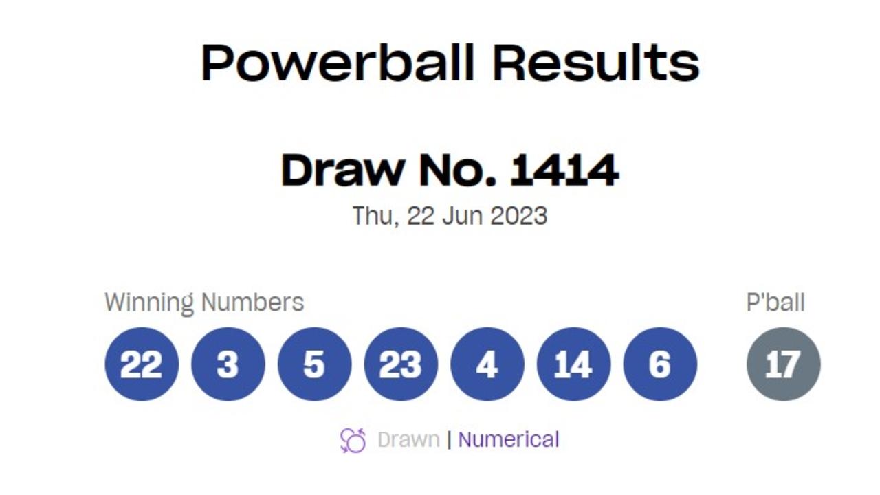 Powerball 100 million jackpot winning numbers Lottery draw 1414