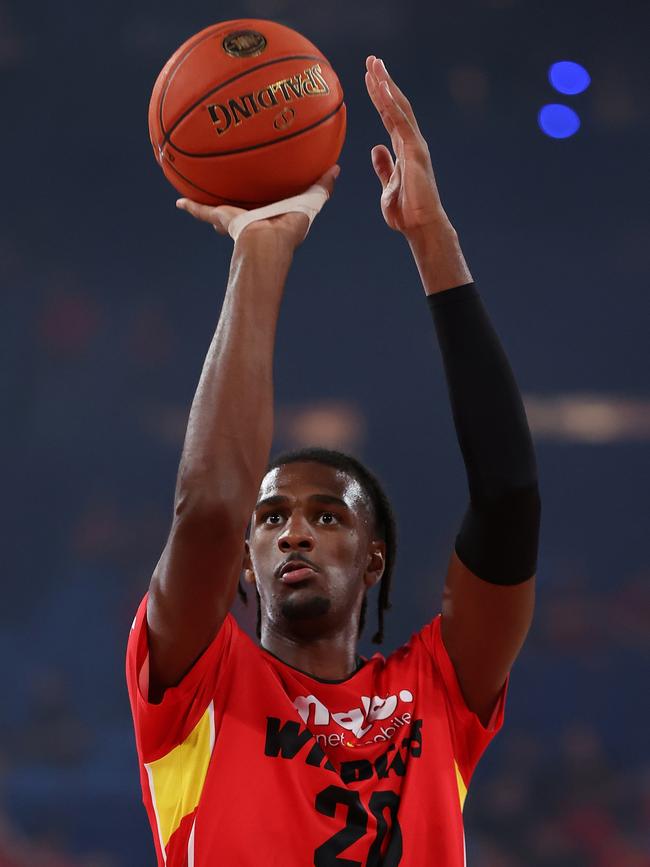 Alex Sarr, who played for the Wildcats in the NBL last summer, is a projected No. 2 pick. Picture: Paul Kane/Getty Images