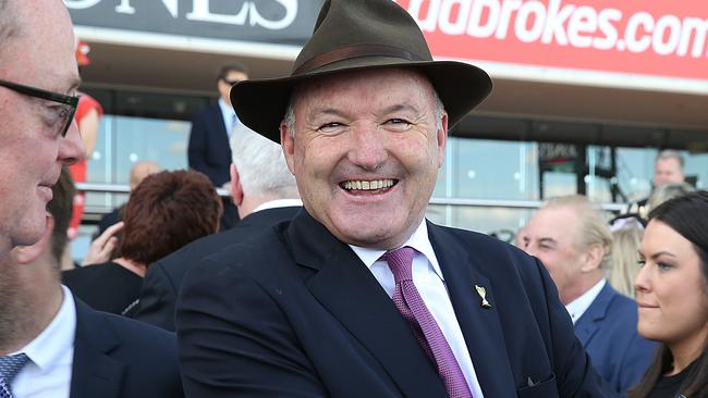Caulfield Races. Race 4 Inglis Cup. Winning trainer David Hayes after 'Portion Control' won with Craig Williams aboard. Picture: Ian Currie