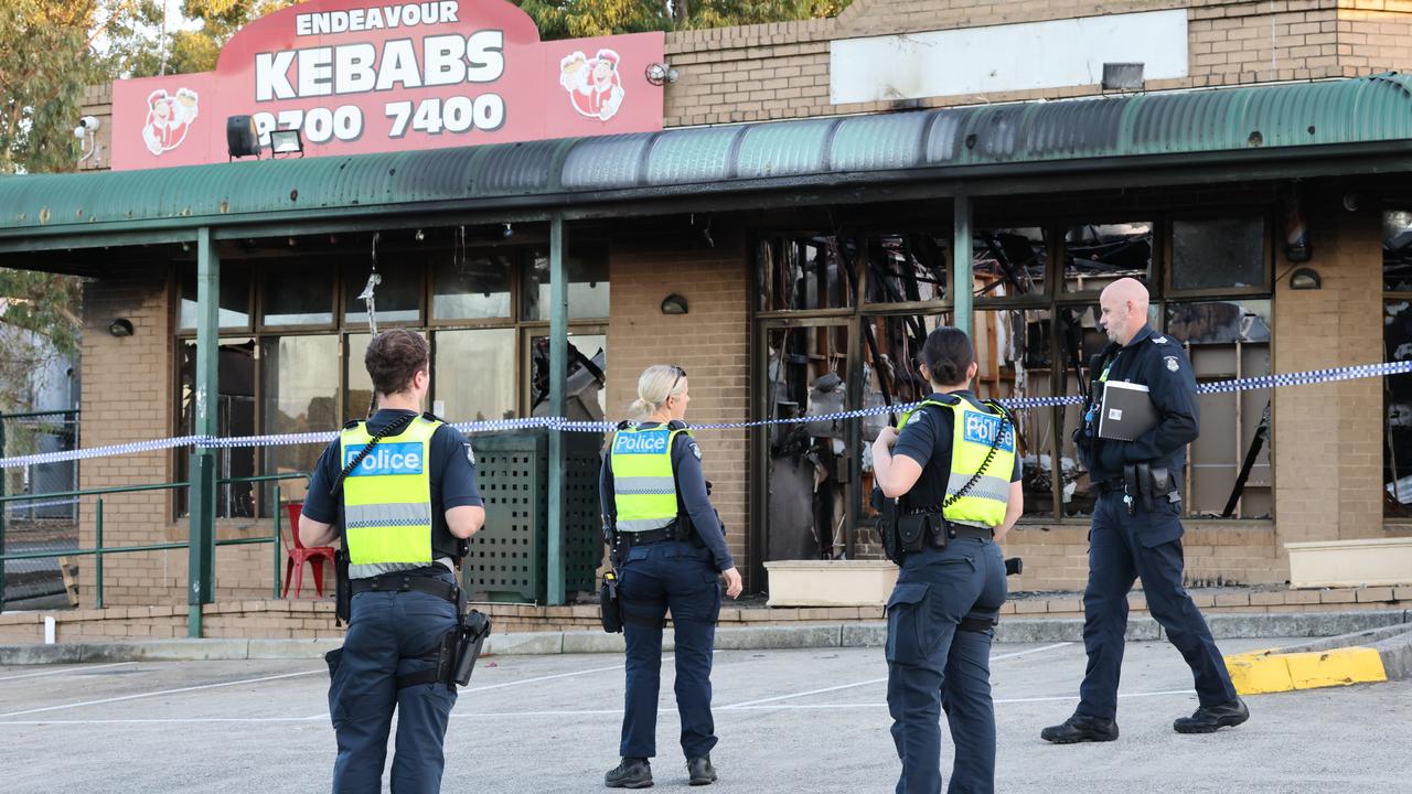 Kebab, barber shop gutted by suspicious fire at Endeavour Hills